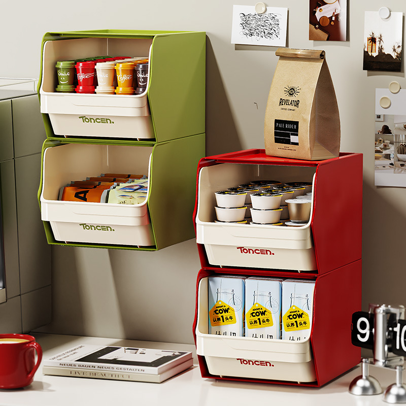 Coffee Tea Box - Tempat Kapsul Kopi Kotak Penyimpanan Desktop