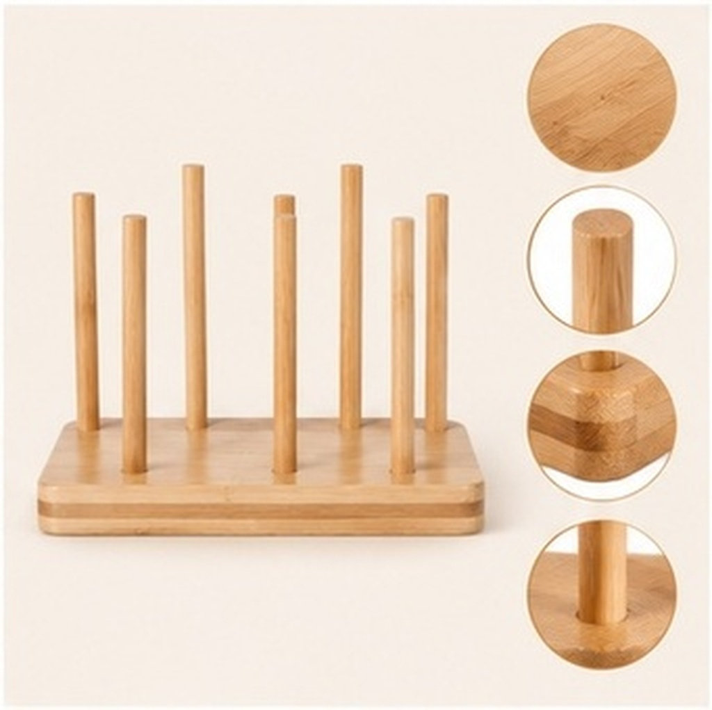 Coffee Tea Cups - 2 Buah Rak Gelas Kertas Kayu