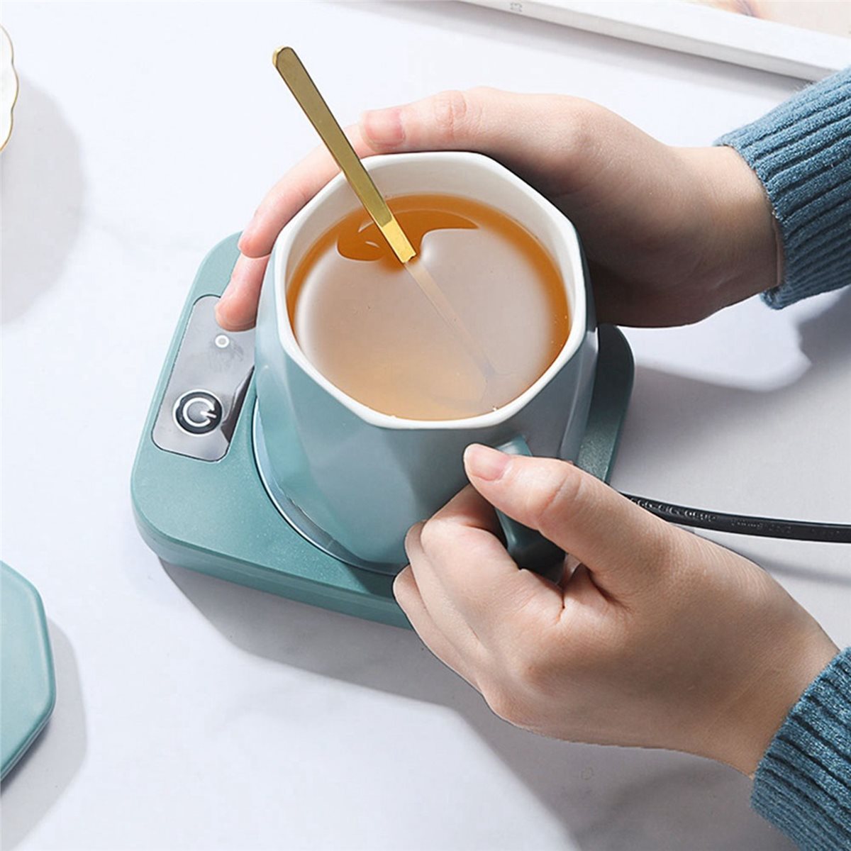 Mug Tea Coffee - [Promosi] Pemanas Mug Kopi, Penghangat Cangkir