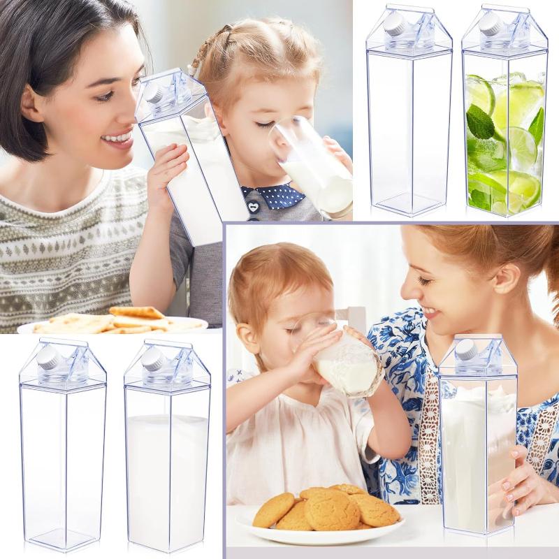 Coffee Tea Box - Botol Susu Transparan 750ML Kotak Air