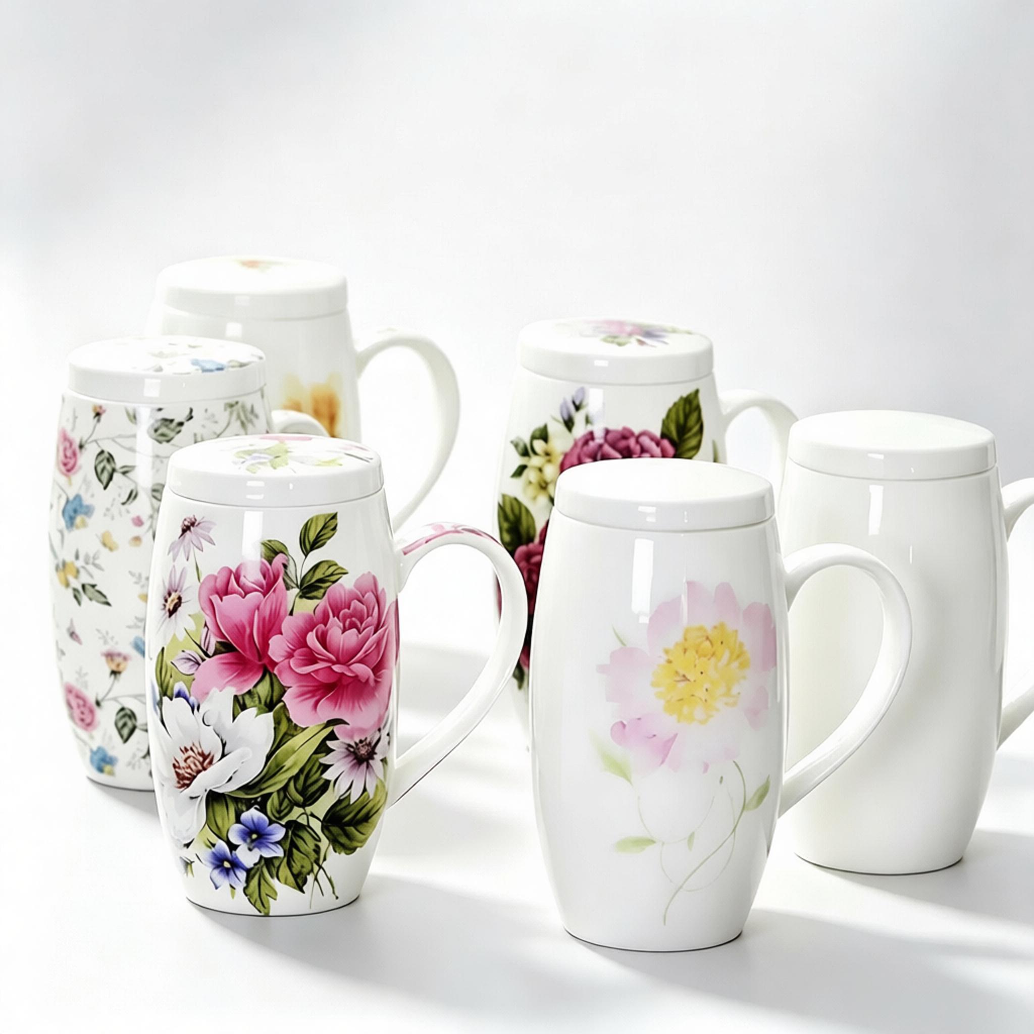 Coffee Plus Tea - 700ML, Mug Kopi Besar Tiongkok Tulang,