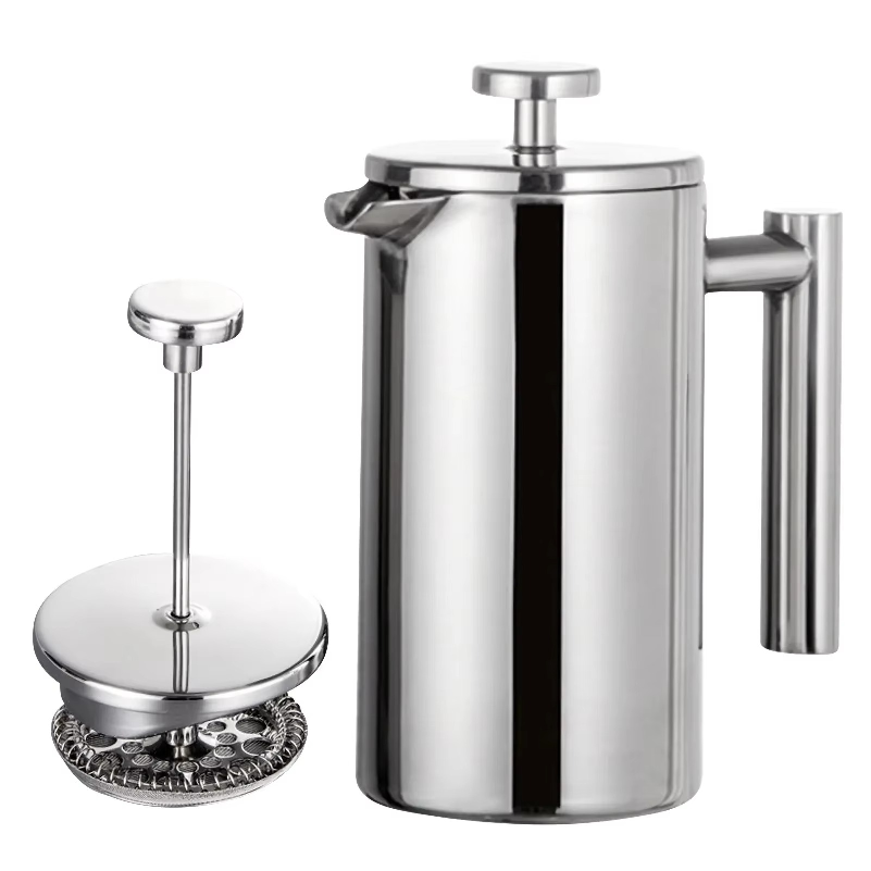 French Press Coffee & Tea - Panci Pembuat Kopi 350ml/800ml/1000ml, Pembuat Kopi