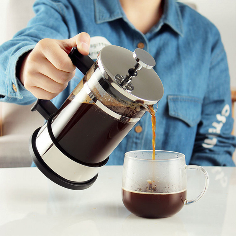 French Press Coffee & Tea - Panci Kopi French Press dengan Filter