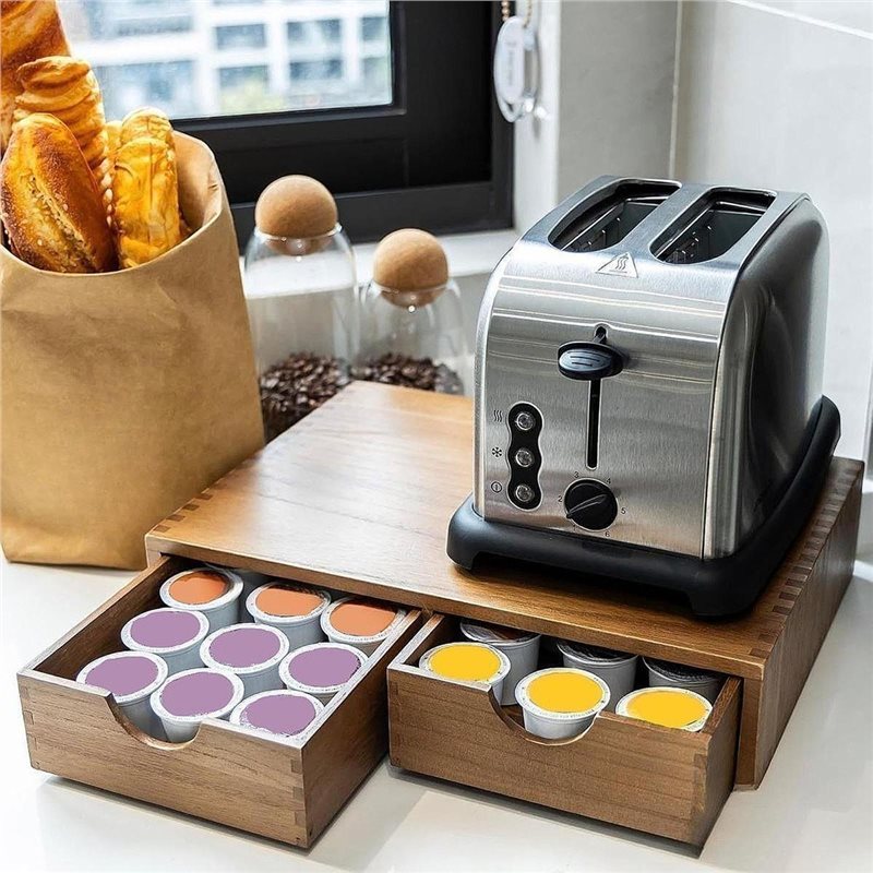 TFTP-Laci Penyimpanan Kapsul K - Coffee Tea Organizer ulasan dan harga