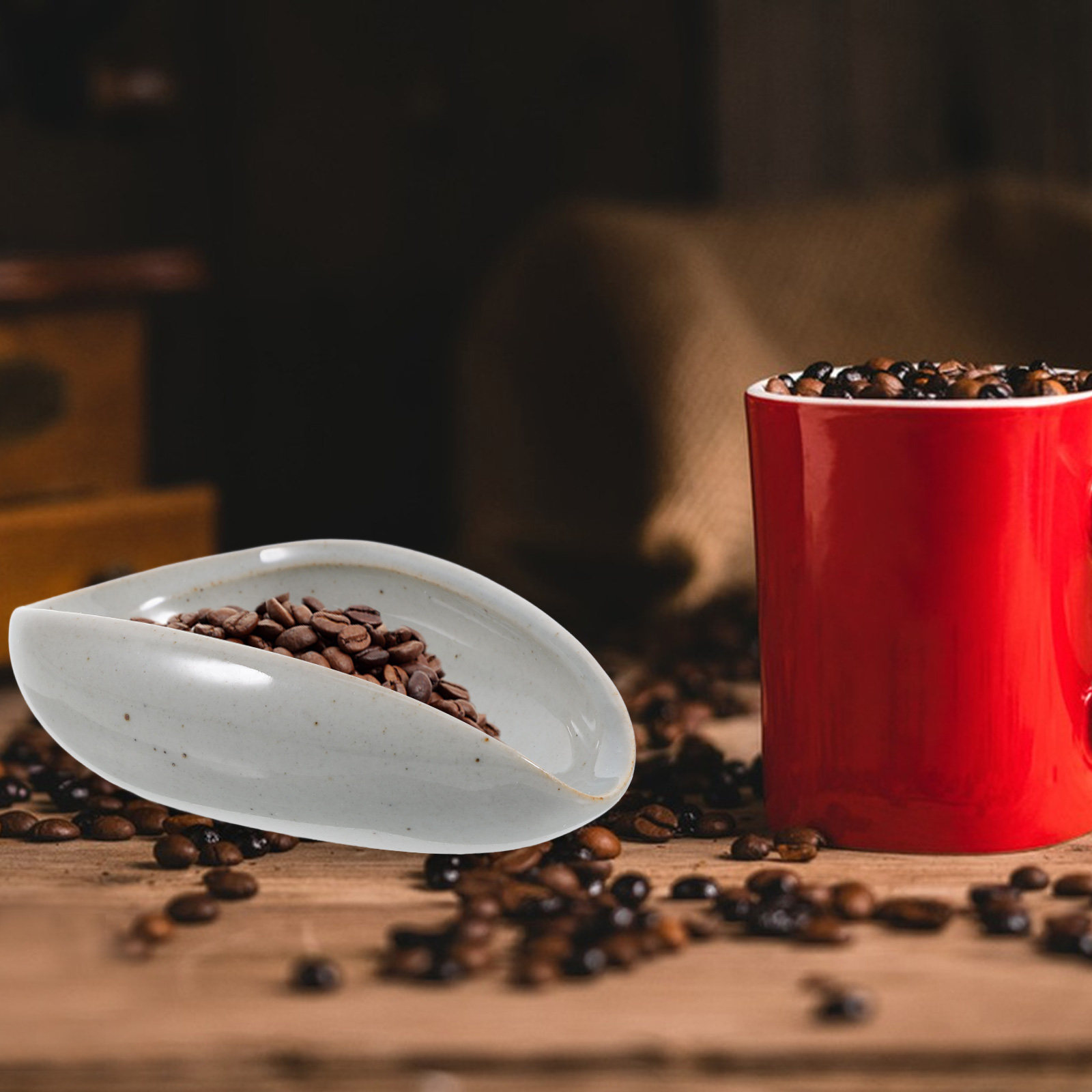 Nampan Penakar Biji Kopi Keram - Coffee Bean And Tea Leaf ulasan dan harga