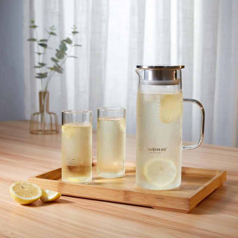 KAMJOVE 1.2L Teko Teh Kaca Tra - Coffee Tea Jug ulasan dan harga