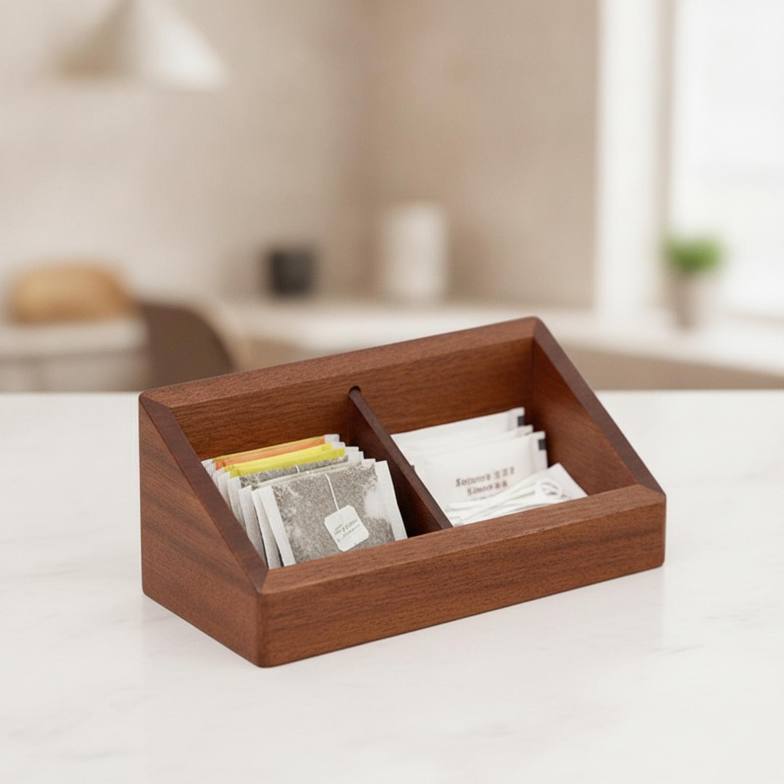 Kotak Penyimpanan Kayu Berseka - Coffee Tea Box ulasan dan harga