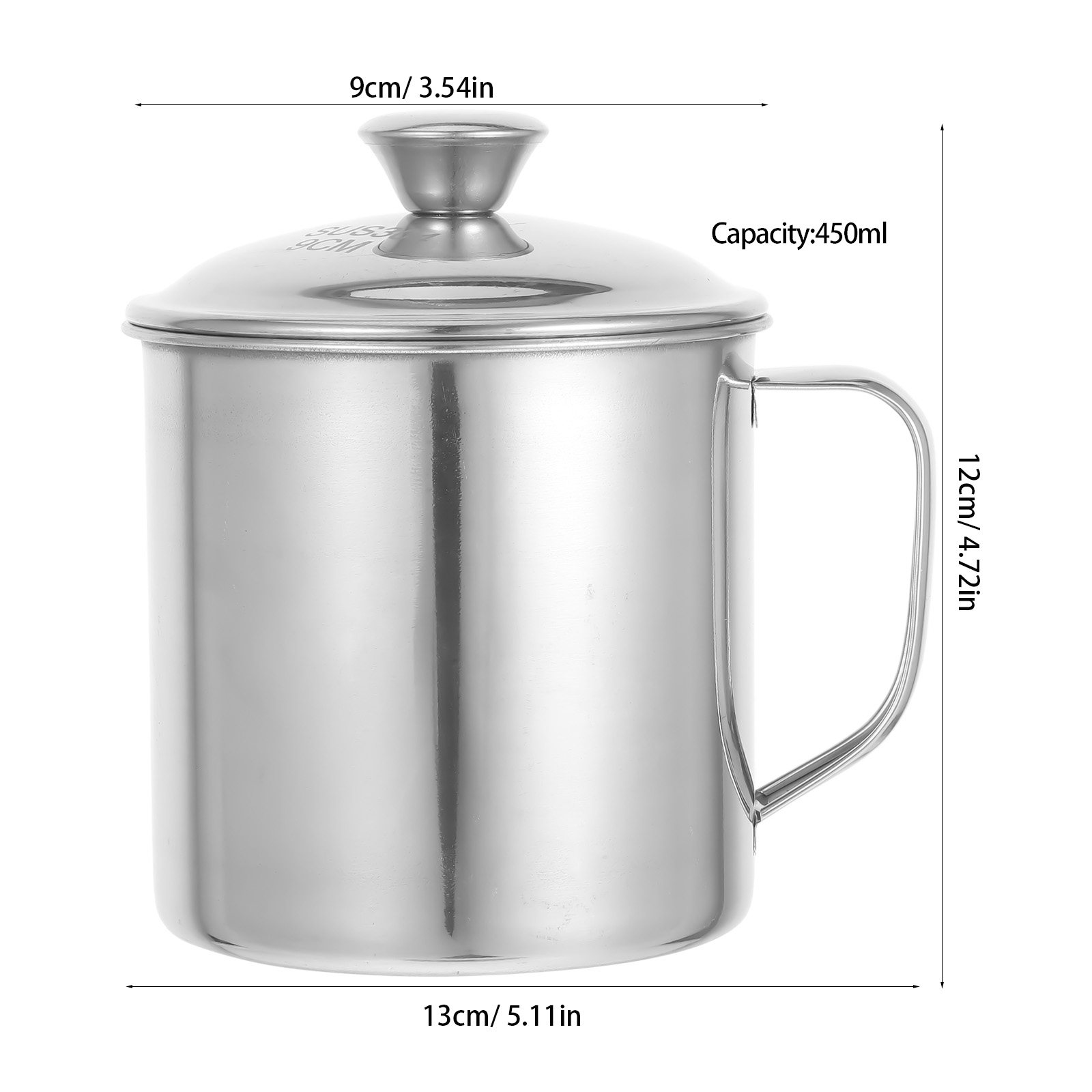 Gelas Baja Tahan Karat dengan  - Mug Tea Coffee ulasan dan harga
