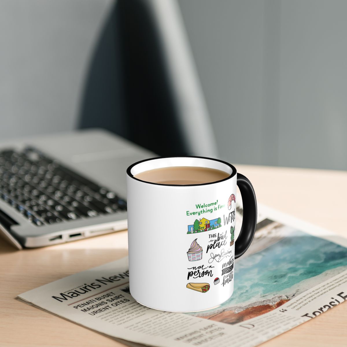Mug Seni Acara TV The Good Pla - Good Coffee Tea ulasan dan harga