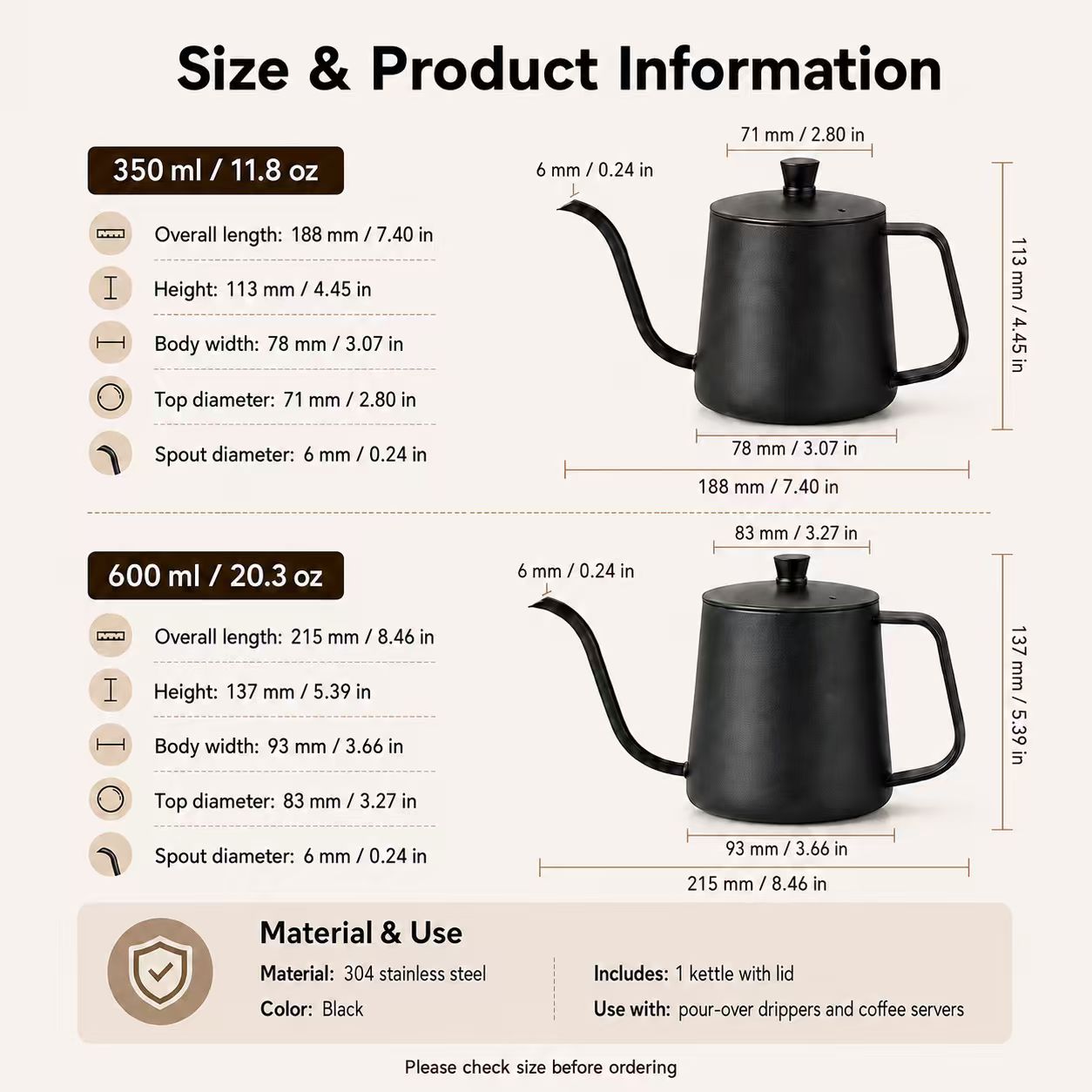 Pot Kopi Stainless Steel 304,  - Coffee Tea Box ulasan dan harga