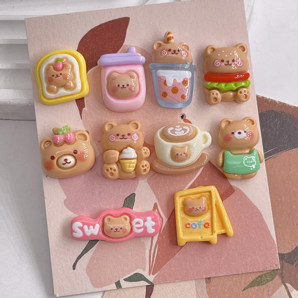 10 buah Kawaii kartun susu teh - Coffee Tea Love ulasan dan harga
