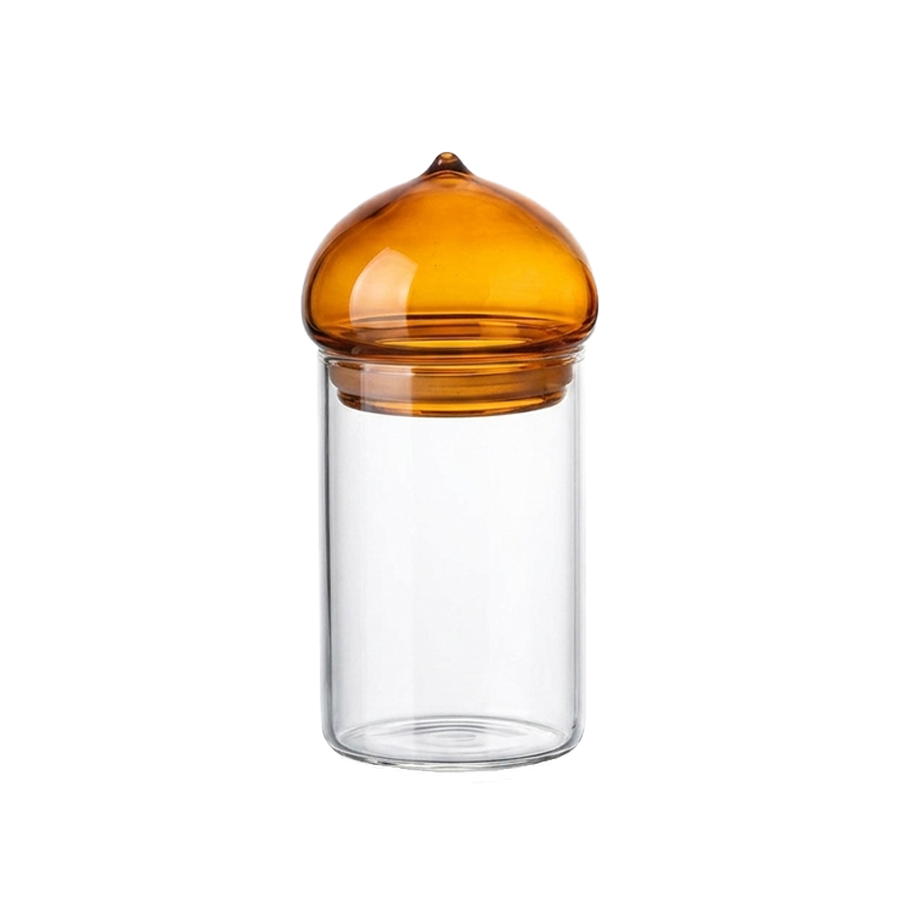 Toples Kaca dengan Tutup Amber - Coffee Bean And Tea Leaf ulasan dan harga