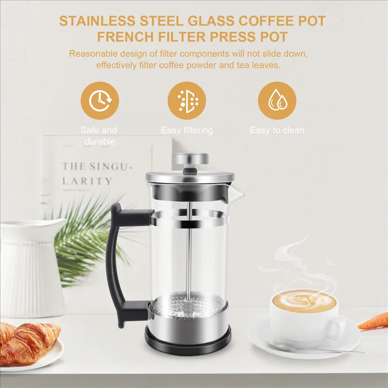 Panci Kopi French Press dengan - French Press Coffee & Tea ulasan dan harga